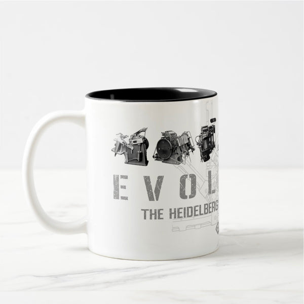 Evolution - Howard Iron Works Printing Museum, 11oz Ceramic Coffee Mug