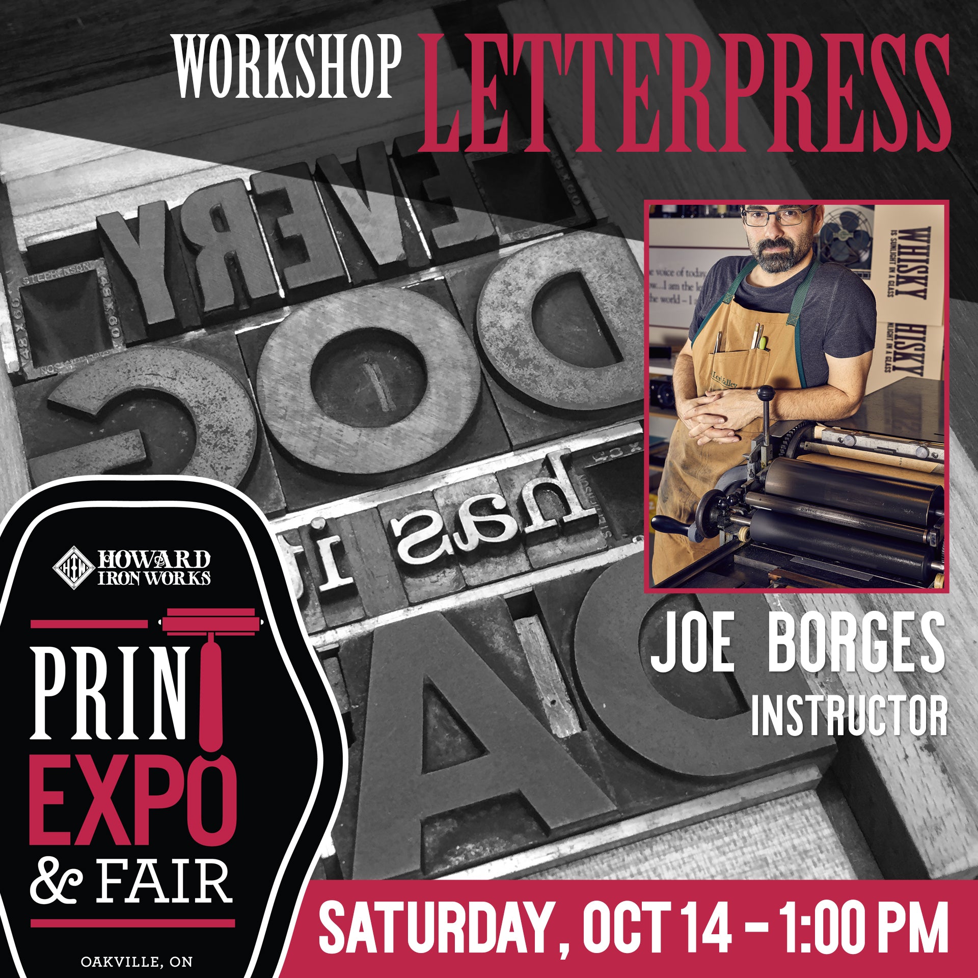 Letterpress Workshop - Oct 14, 2023 at 1:00 PM