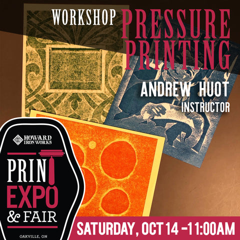 Pressure Printing Workshop - Oct 14, 2023 at 11:00 PM