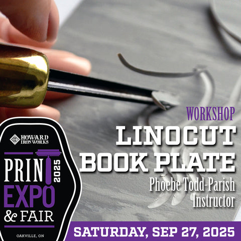 Lino Book Plate Workshop - Sep 27, 2025 - 12:30 PM
