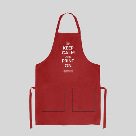 Printer's Apron from Howard Iron Works Museum Collection - Red