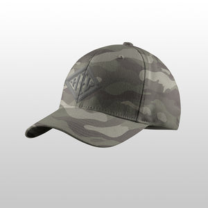 Howard Iron Works Printing Museum, Baseball Cap, Camo, Garment Washed, Vintage Look, Embroidered Logo