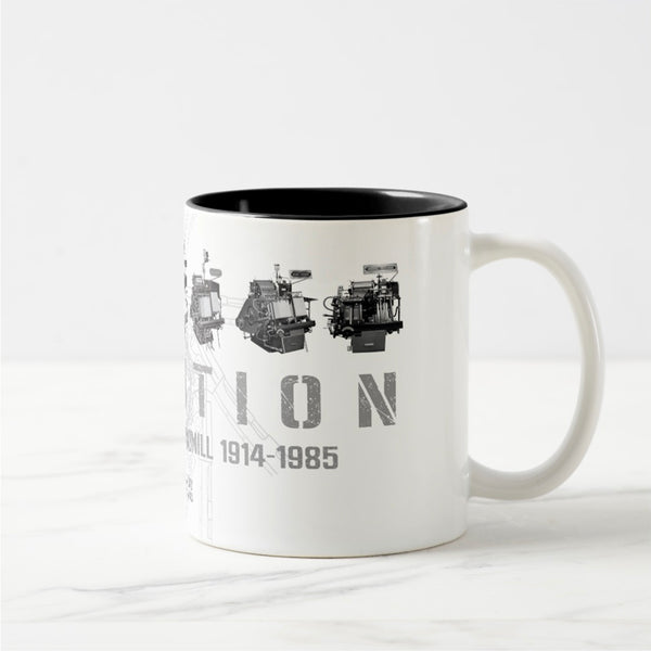 Evolution - Howard Iron Works Printing Museum, 11oz Ceramic Coffee Mug