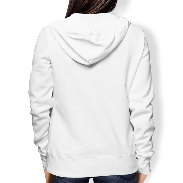 Ladies Hoodie, Full Zip, White - from Howard Iron Works Printing Museum