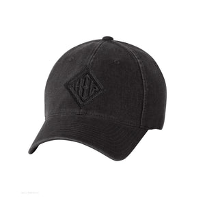 Howard Iron Works Printing Museum, Baseball Cap, Black, Garment Washed, Vintage Look, Embroidered Logo