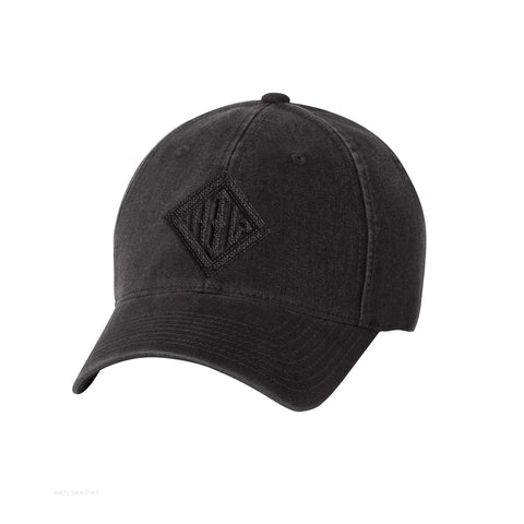 Howard Iron Works Printing Museum, Baseball Cap, Black, Garment Washed, Vintage Look, Embroidered Logo
