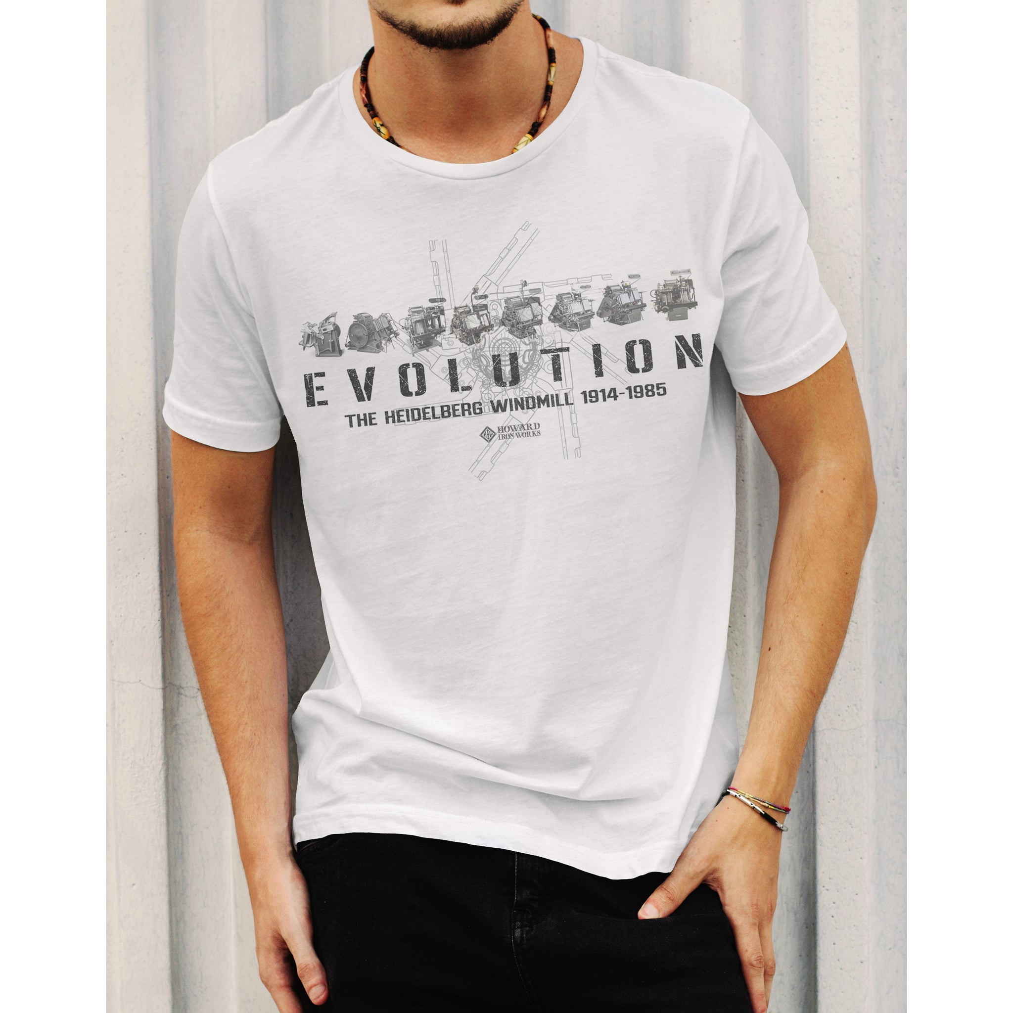 T-Shirt Short Sleeve Evolution Men's - White