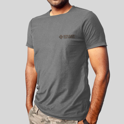 Men's T-Shirt, Short Sleeve, Grey - from Howard Iron Works Printing Museum