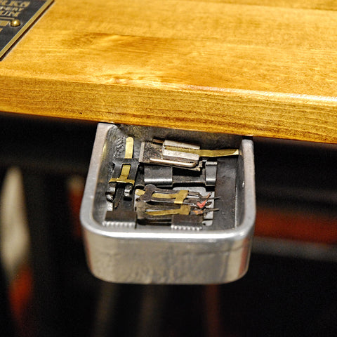 Gauge Pin Drawer for Platen Press - exclusively from Howard Iron Works Printing Museum